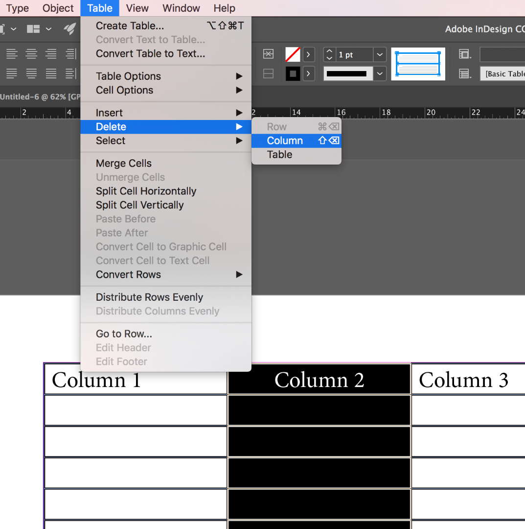 Solved Tables deleting adding columns to existing Adobe